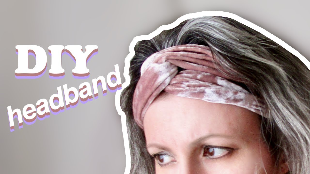 Velvet Headband DIY Tutorial / How to Sew a Turban Style Headband | Sewing Stretch Velvet Head Band