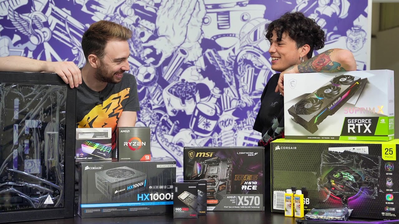 BLINK & MANUELITO ASSEMBLANO UN PC CUSTOM PER MACHETE.MOONSTAR - BLINKMYPC