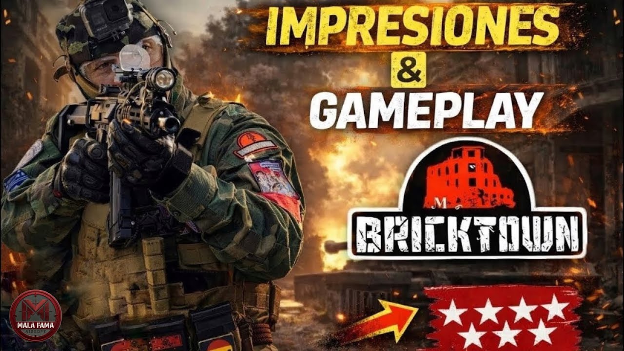 PROBANDO BRICKTOWN CQB / Viaje a Madrid probando campos -CQB AIRSOFT / Gameplay