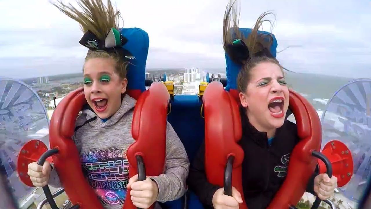 Girls Cheerleaders | Funny Slingshot Ride Compilation