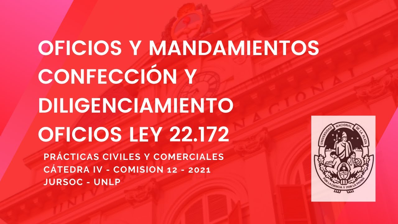 Confección de oficios y mandamientos. Diligenciamiento