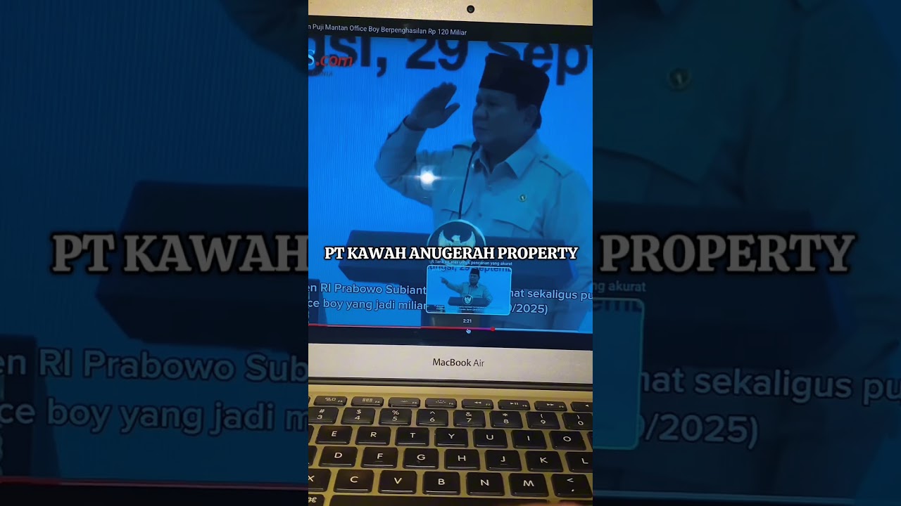 Proud of you pak🫶🏻 Direktur utama pt kawah anugerah property mendapatkan aspresiasi dari RI 1