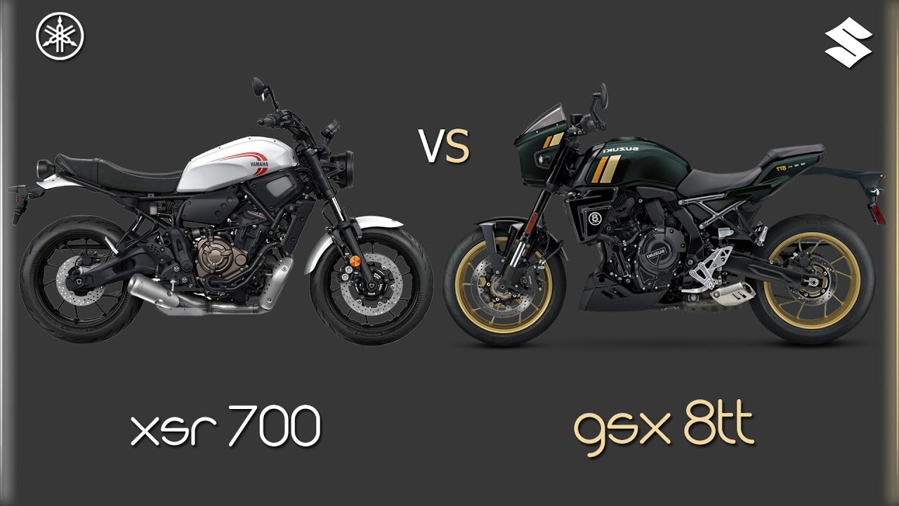 SUZUKI GSX 8TT [VS] YAMAHA XSR 700 | Comparison | Mileage | Top Speed | Price | Bike Informer