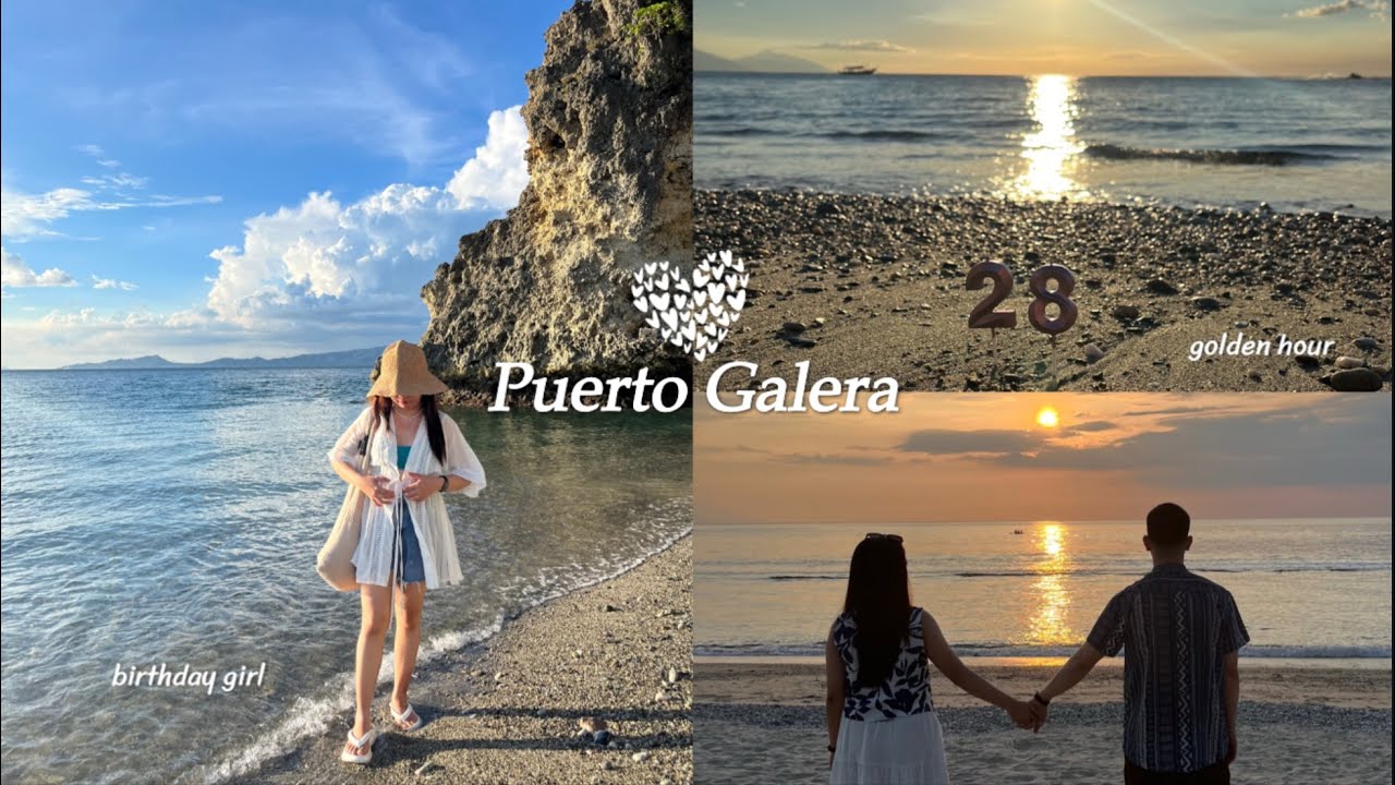Puerto Galera | Birthday Travel Vlog | white beach, land tour, walking by the beach, sunset, falls