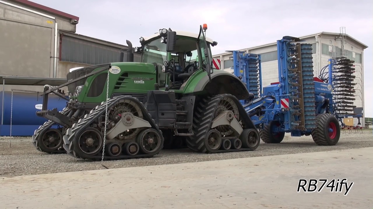 RICE SEEDING 2016 - FENDT 930 TIDUE Tracks & LEMKEN Solitair 9 + Zirkon 12