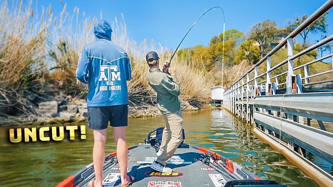 I Hooked A Springtime GIANT! (Uncut Creature Bait Fishing)