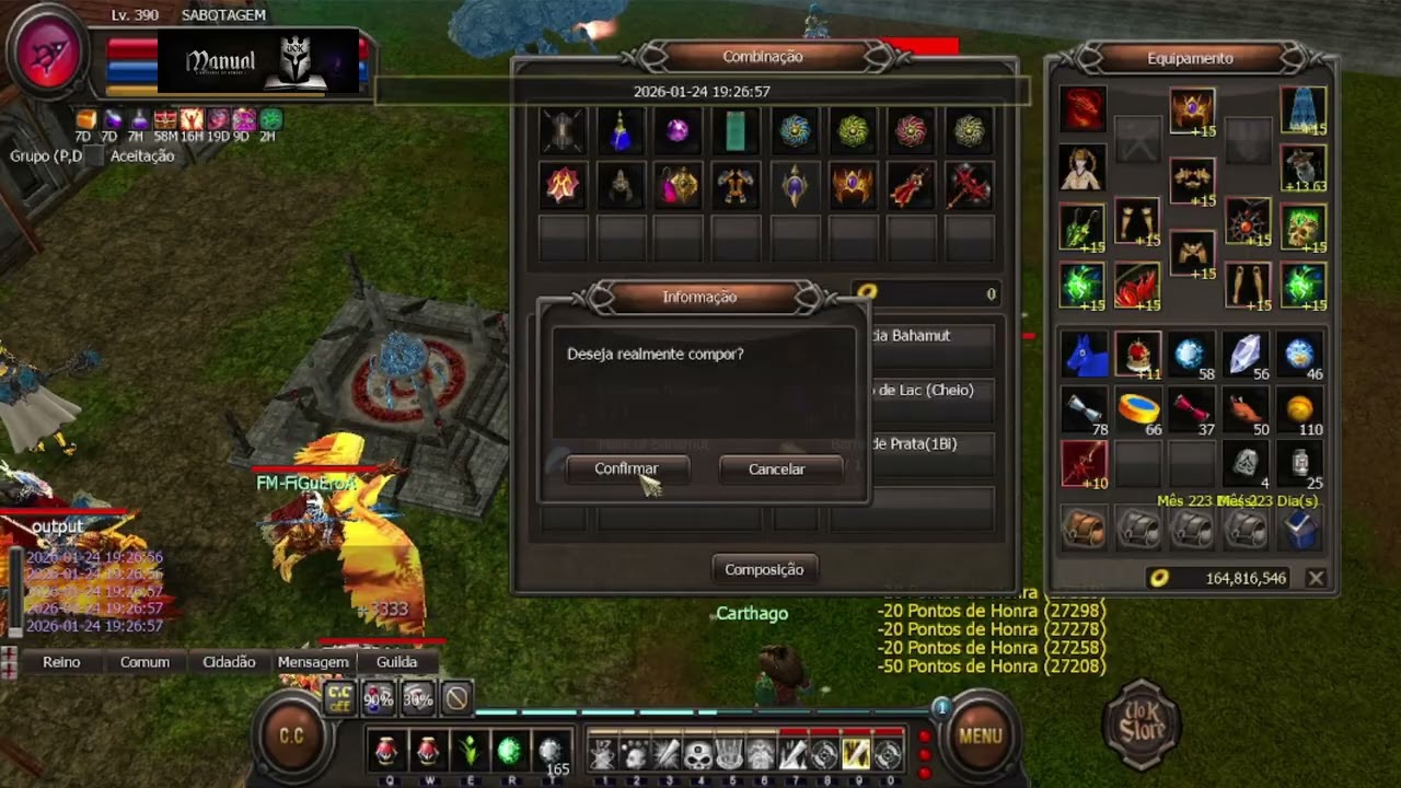 Universe Of Kersef - REFINANDO ARMA BAHAMUT  #VEMPROUOK #WYD 4ANOS #WYD2026 #UOK