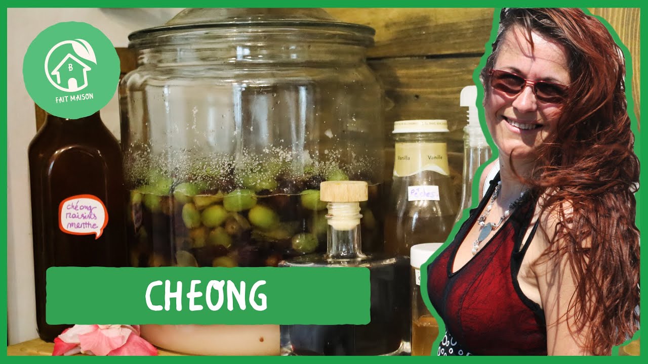 Comment faire un cheong , sirop cru, pas de cuisson  atelier détaillé 