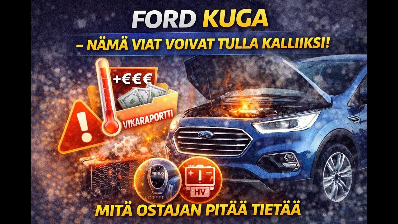 Ford Kuga – Yleisimmät tyyppiviat ja mitä ostajan pitää tietää