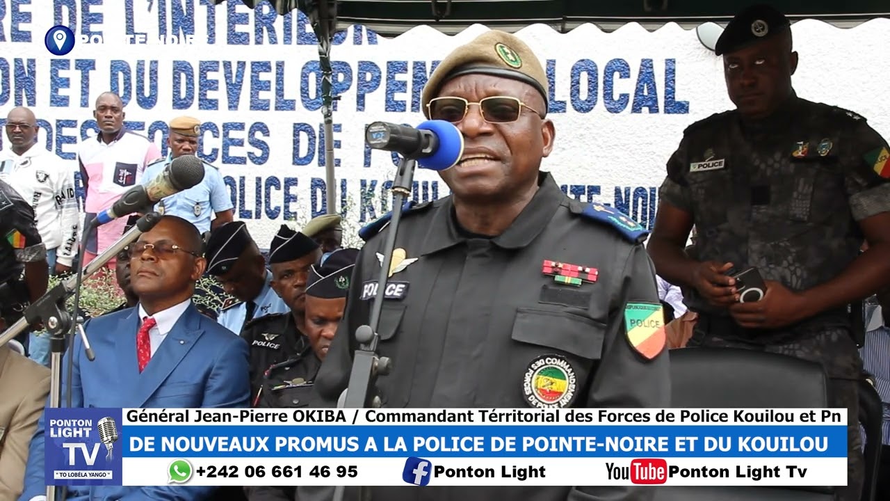 De nouveaux promus à la police de Pointe-Noire et du Kouilou