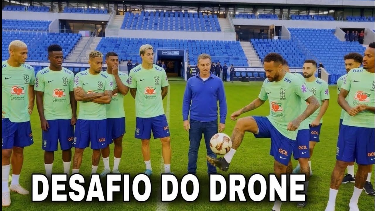 NEYMAR E SELEÇÃO NO DESAFIO DO DRONE COMPLETO