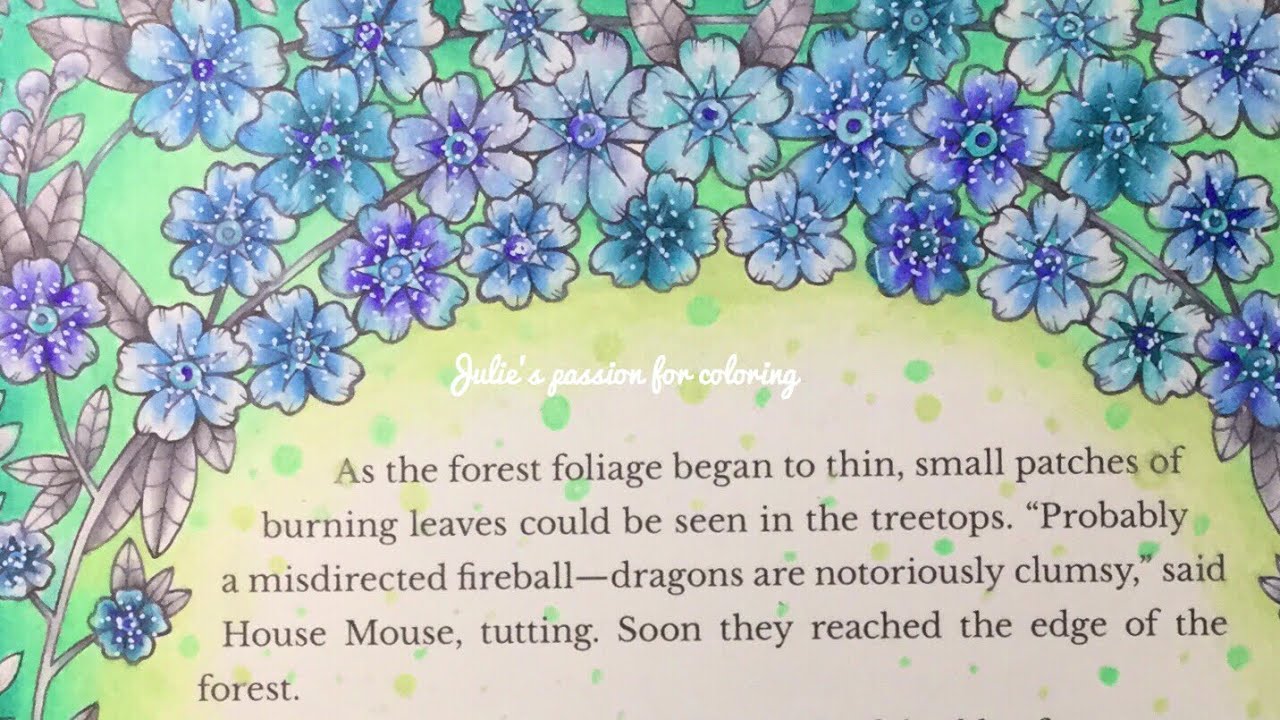 IVY AND THE INKY BUTTERFLY by Johanna Basford - prismacolor pencils - color along
