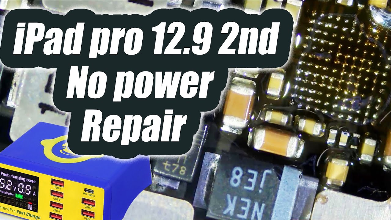 iPad pro 12.9 2nd No Power Repair - Unstable charging and pulsating power IC.