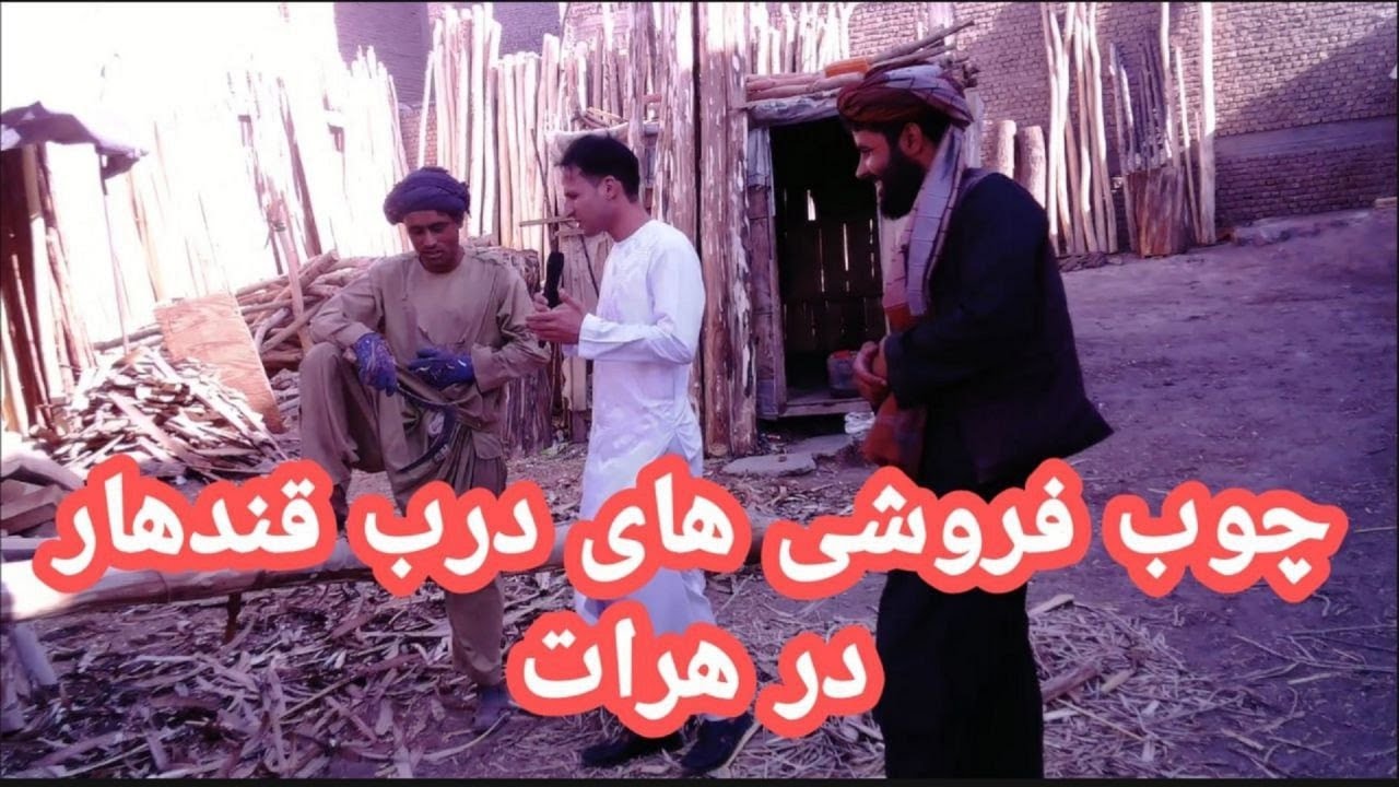 چوب فروشی های درب قندهار ولایت هرات
