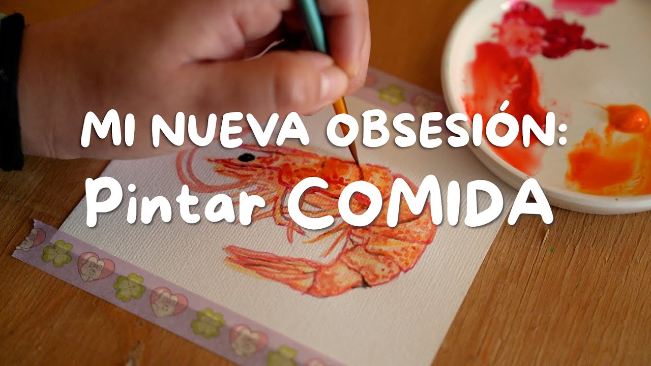 Mi nueva obsesión: pintar COMIDA🦐(๑ᵔ⤙ᵔ๑)