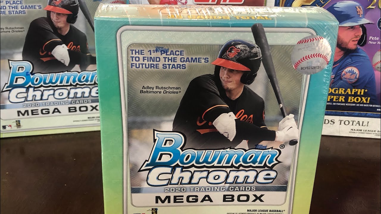 Two 2020 Bowman Chrome Baseball Mega Boxes feat LouBob, Jason Dominguez and Color!!!