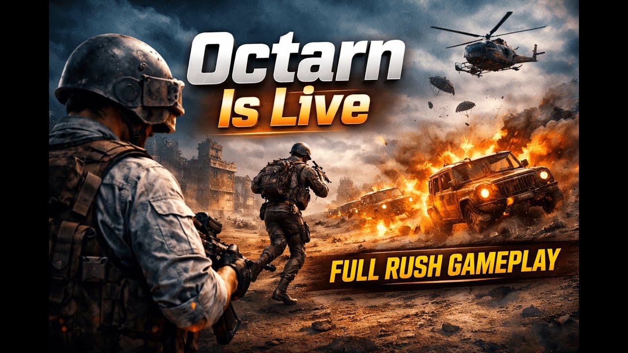 Octarn Is Live 🔥 Full Rush Gameplay | BGMI Intense Clutches & Non-Stop Action