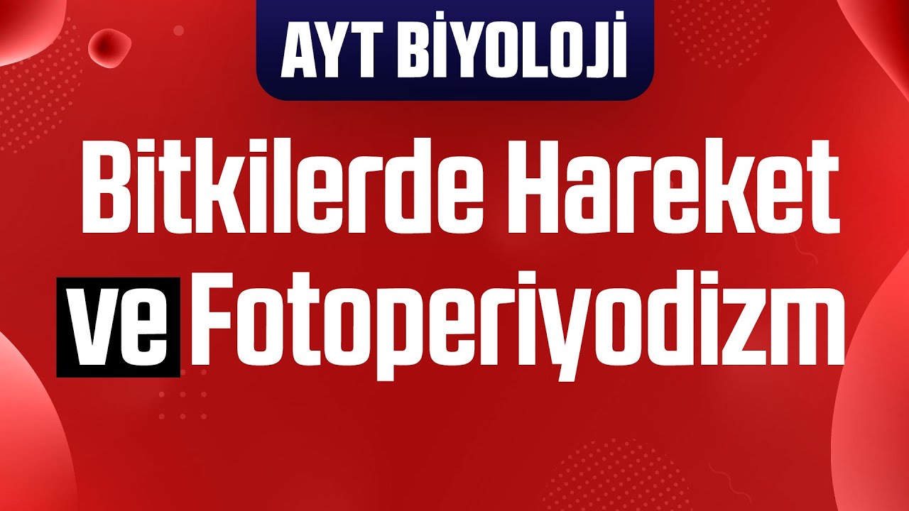 55) Bitkilerde Hareket ve Fotoperiyodizm