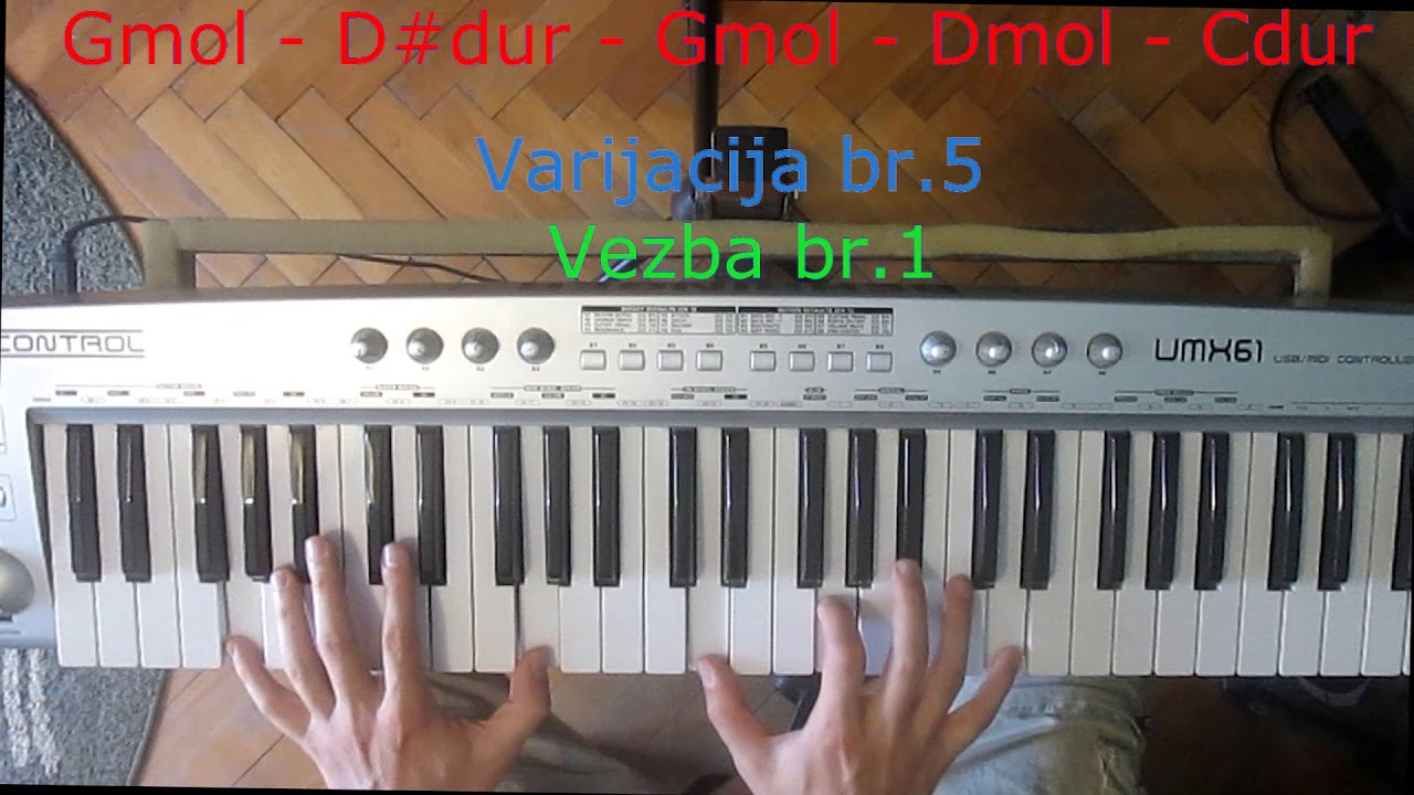 Klavijatura za pocetnike (vezba ritam ''Rege'')