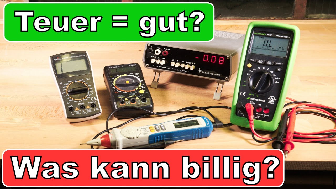 Meine Multimeter: So viele? Teuer vs Billig! Messen alle richtig?