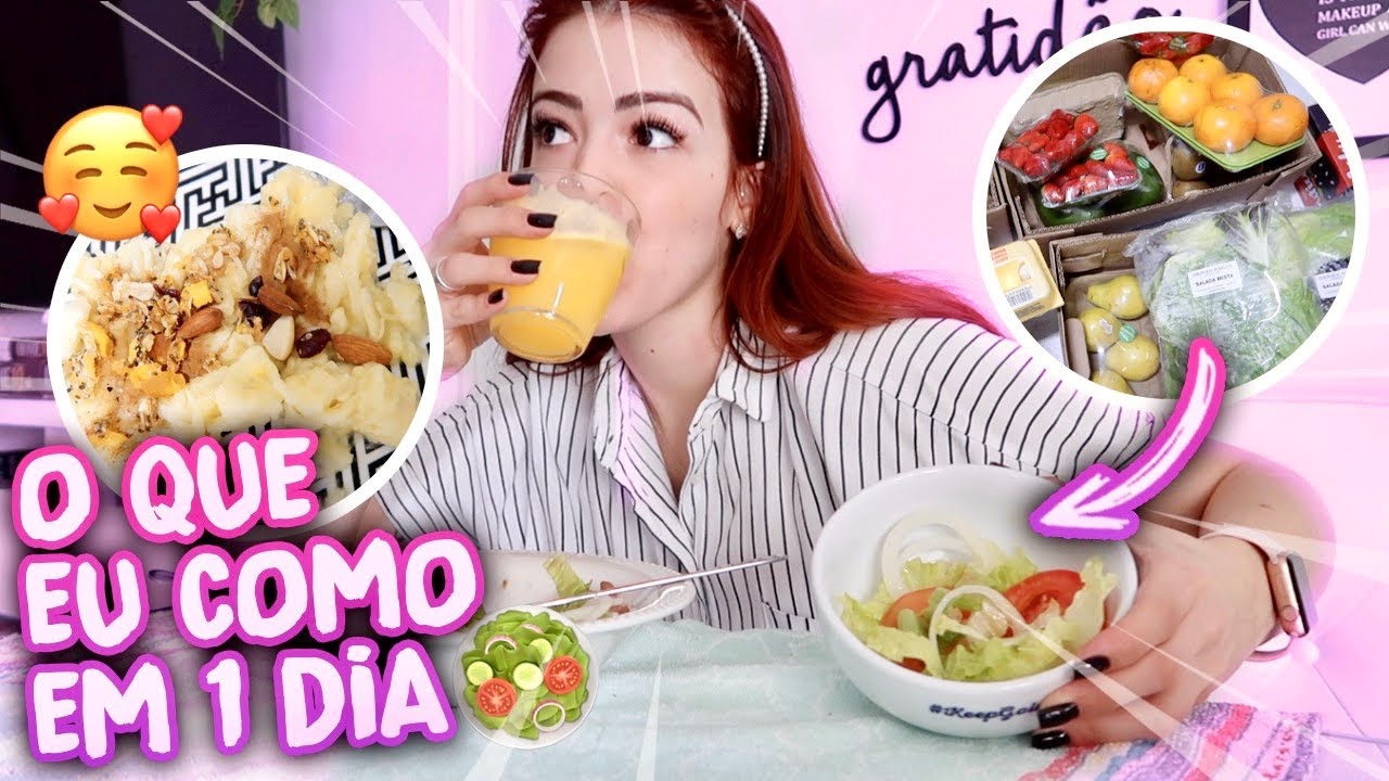 MINHA ROTINA ALIMENTAR EM 1 DIA: TODAS AS MINHAS REFEIÇÕES!