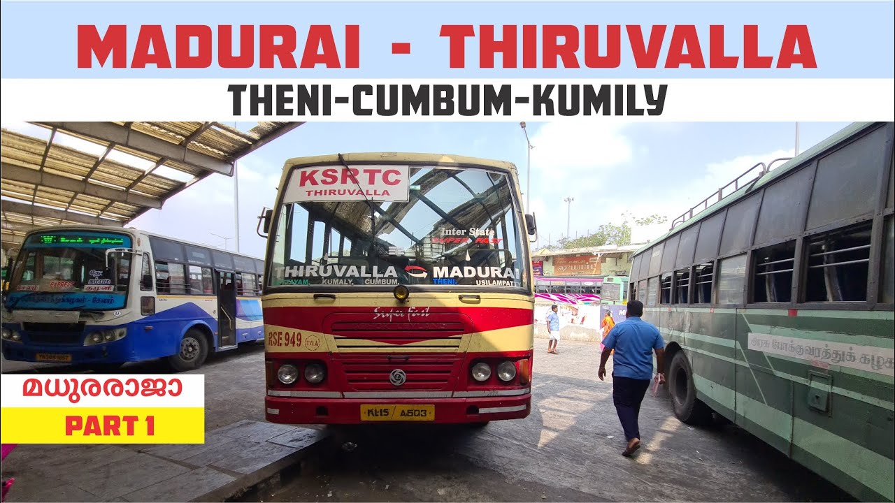 Madurai to Thiruvalla Ksrtc Super Fast Yathra | Madhura Raja Part 1 #madurai #thiruvalla