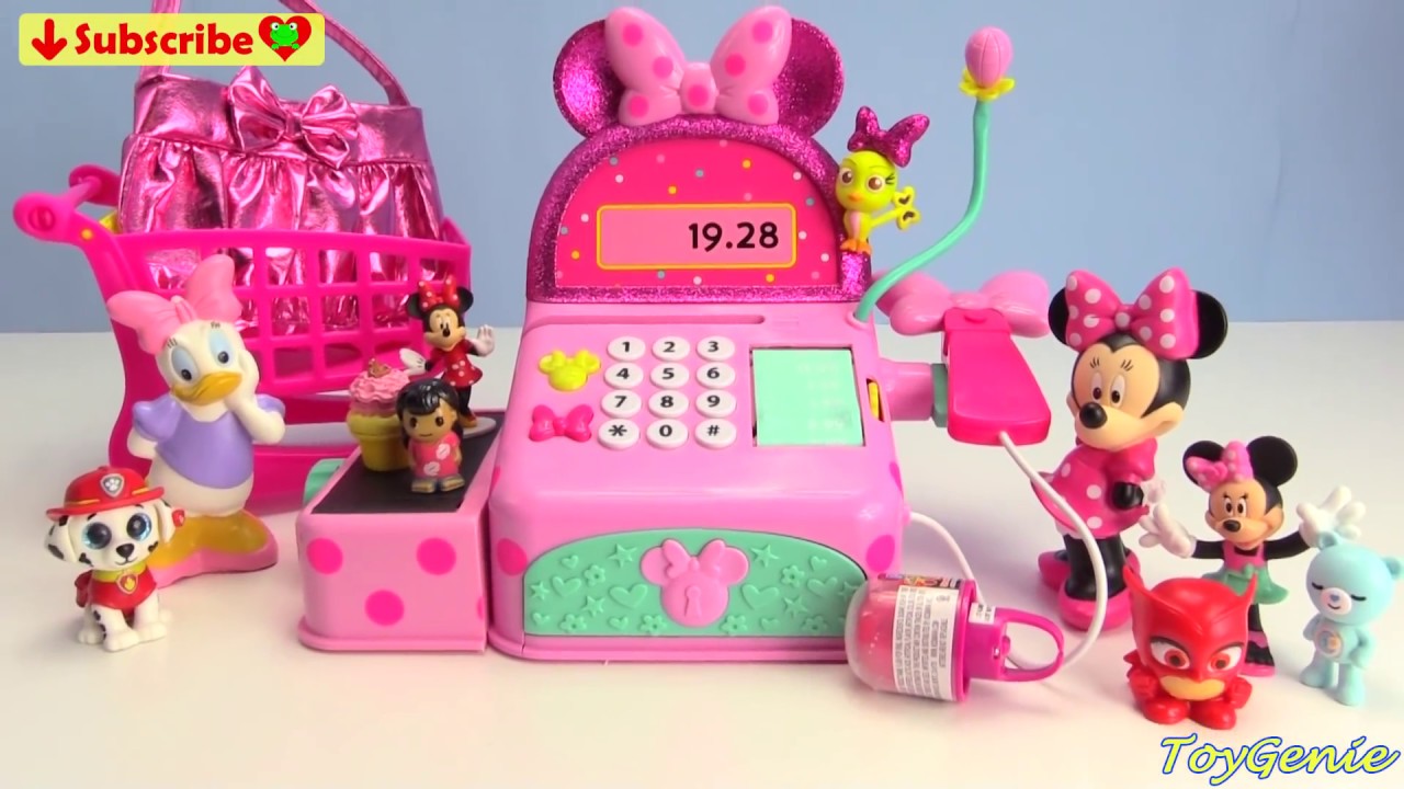 Minnie Mouse Goes On A Shopping Spree With Cash Register