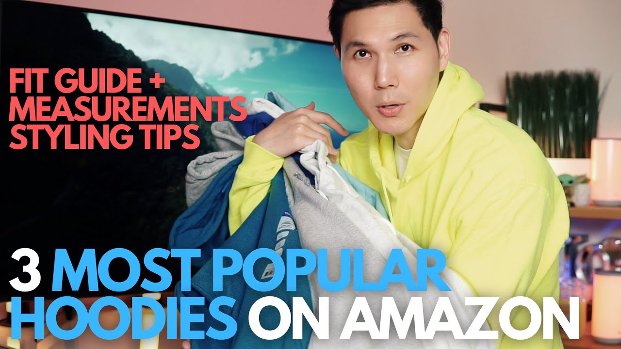Sizing Guide for the Top 3 Men's Hoodies on Amazon - I help you choose // Fit, Color, Size