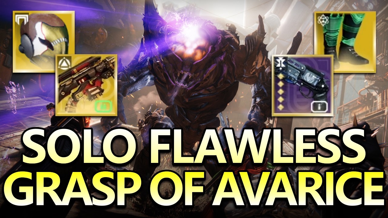 Solo Flawless Grasp of Avarice on Hunter | Destiny 2: Monument of Triumph