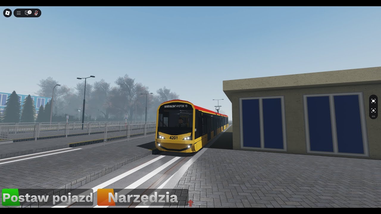 Roblox DTG2 | Tramwaj 15 Kier. Marymont | Hyundai Rotem 140N #4201
