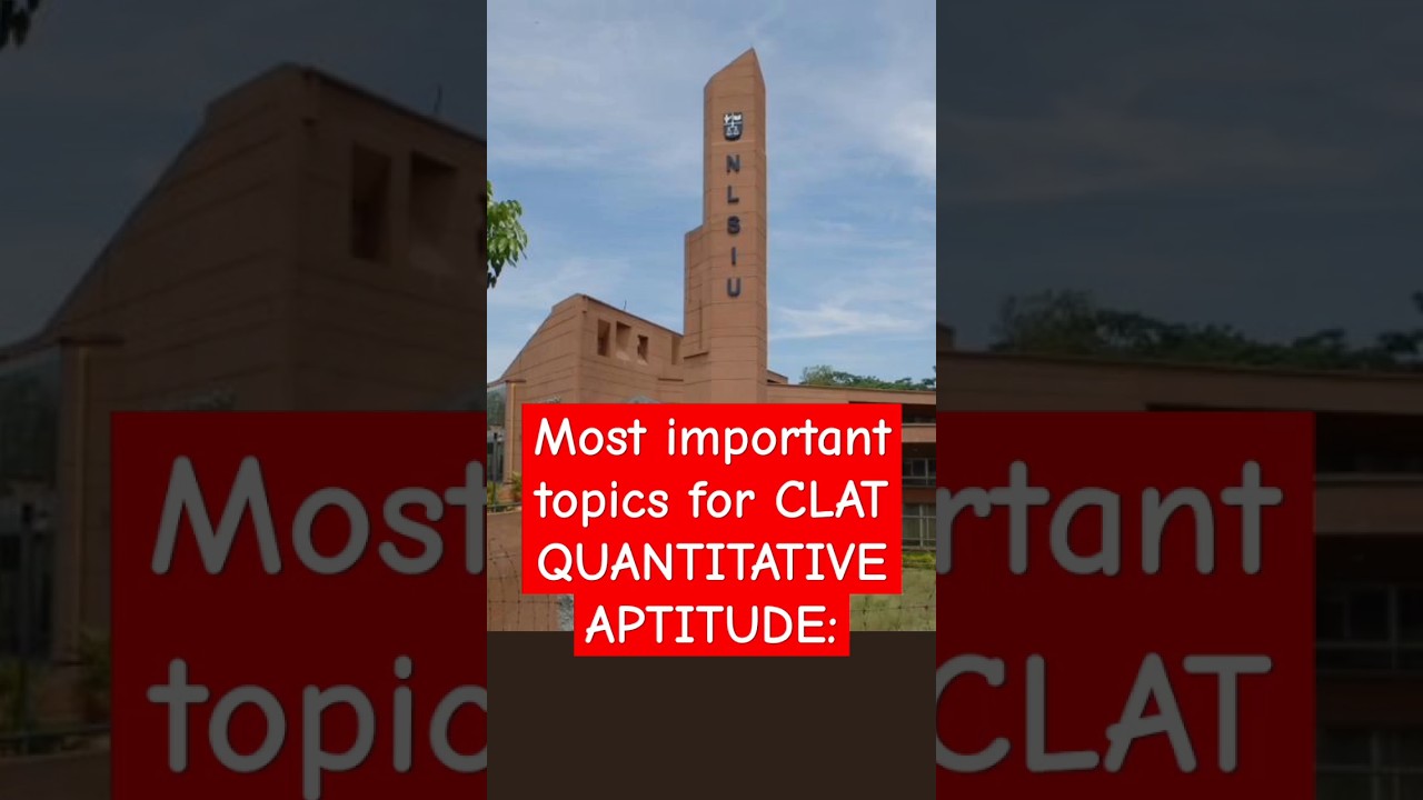 Most imp Topics for Clat quantitative aptitude:♥️