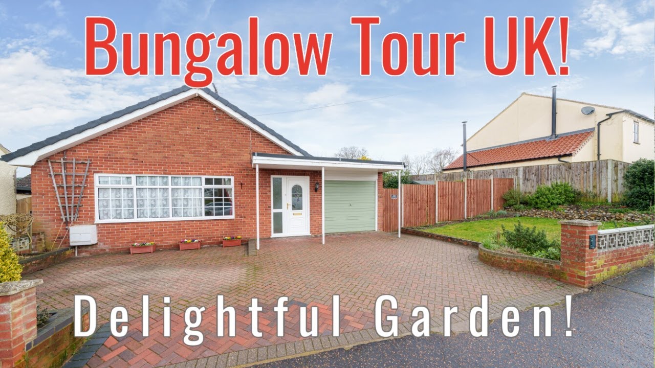 BUNGALOW TOUR Delightful Gardens! For Sale £375,000-£400,000 Necton, Norfolk -Longsons Estate Agents