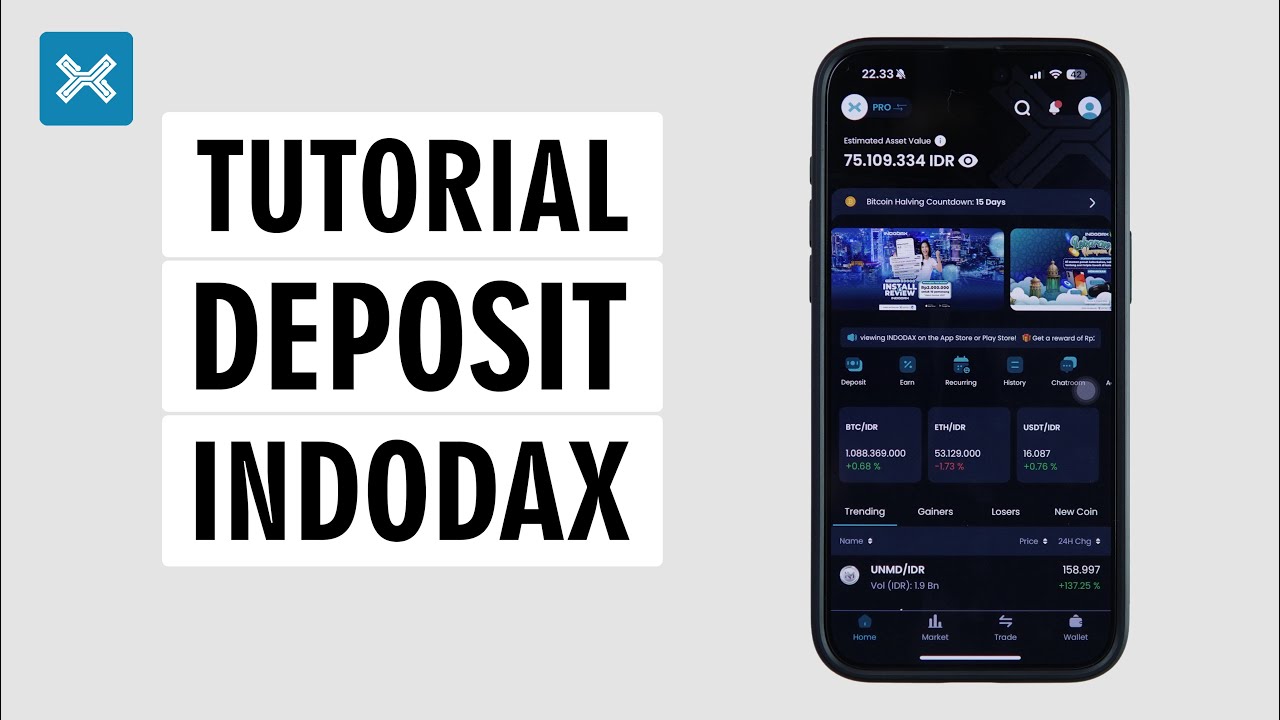 Cara Deposit Di Aplikasi Indodax - Top Up Saldo Indodax