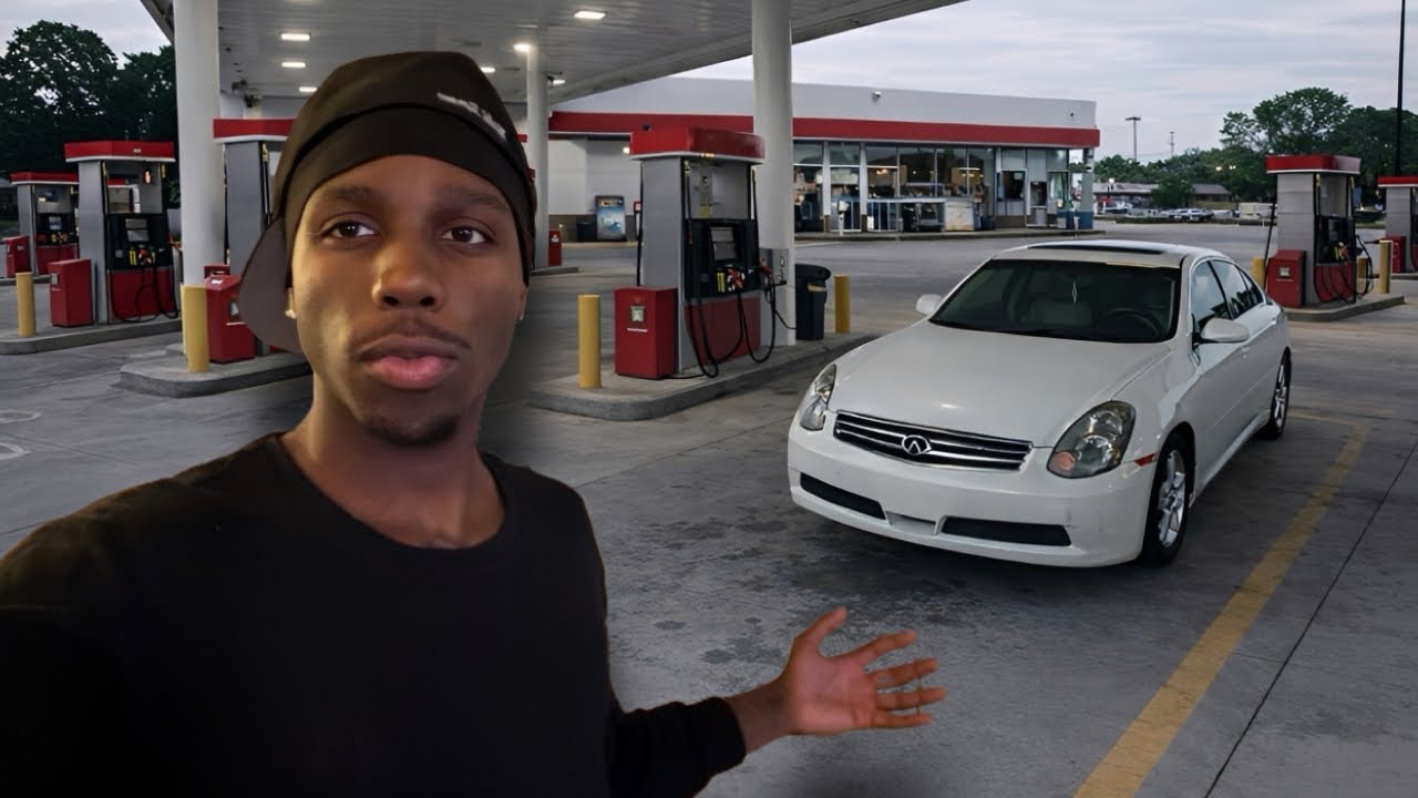 gas station run in my infiniti g35 at 6am..