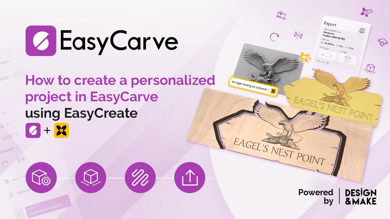 Новичок в ЧПУ | Как создать персонализированный проект в EasyCarve с помощью EasyCreate