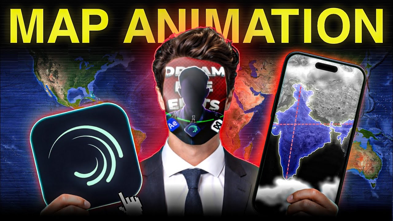 How To Create Map Animation | Map Animation Tutorial | Map Editing Tutorial