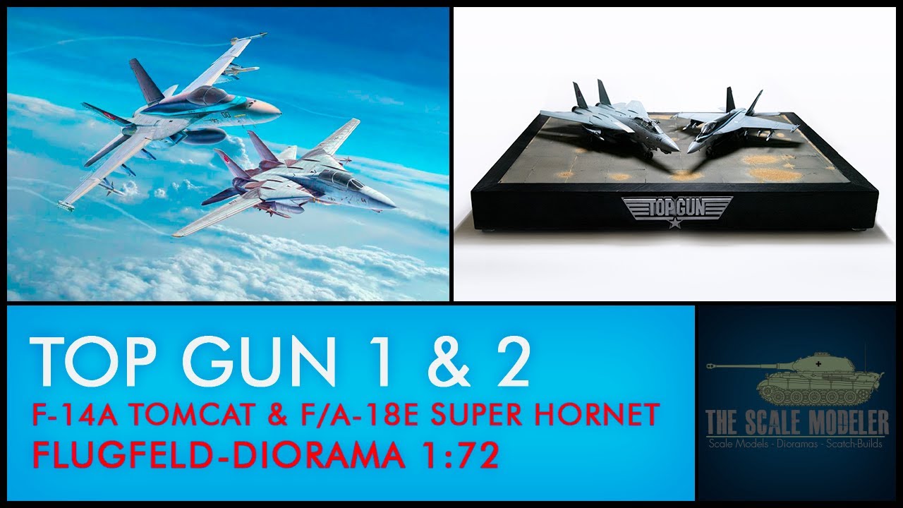 Top Gun 1 & 2 - Diorama 1:72 - F-14A Tomcat & F/A-18E Super Hornet
