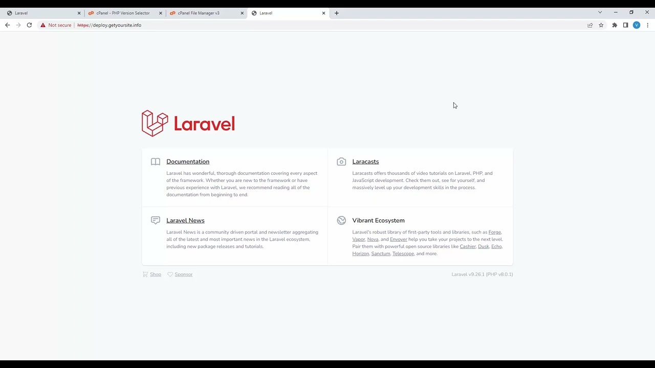 How to deploy Laravel on shared hosting