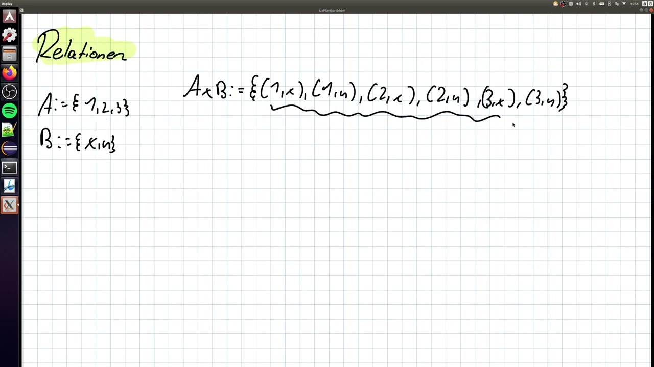 Mathematik f&uuml;r Informatiker 1 | Relationen 1: Definition