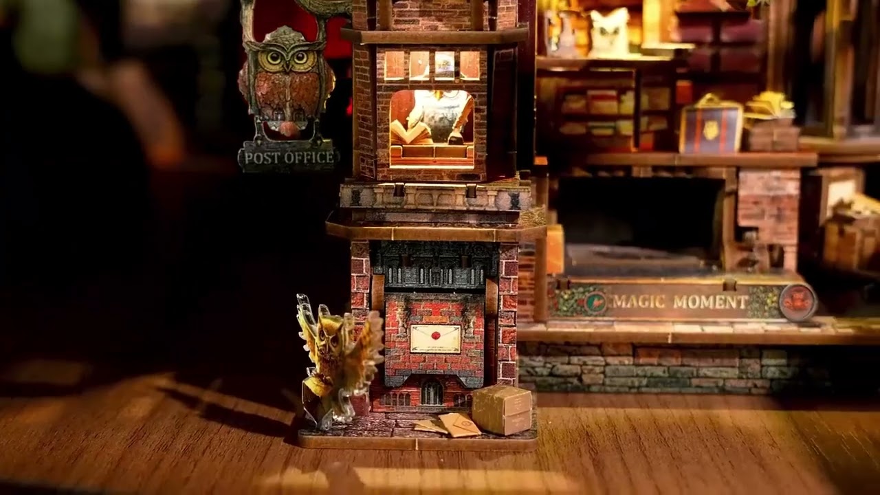 Owl Post Office DIY Miniature House Kit