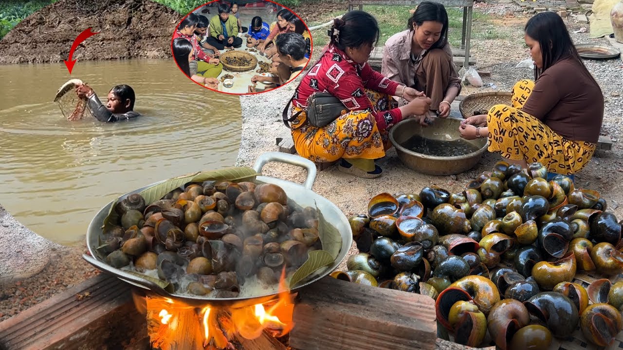 ស្ងោរខ្យងទឹកម្រេចឆ្ងាញ់ណាស់ ញ៉ាំជុំគ្រួសារ ជាតិនោះជាតិ