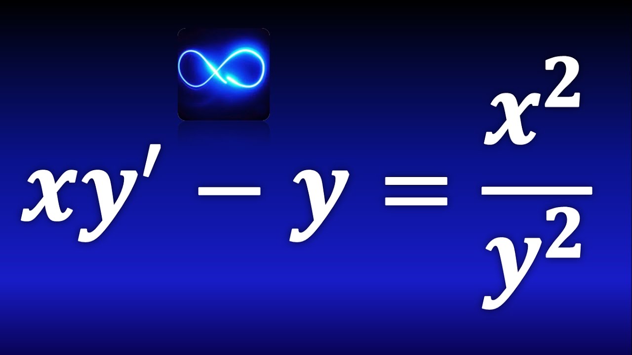 63. Ecuación diferencial de Bernoulli. EJERCICIO RESUELTO