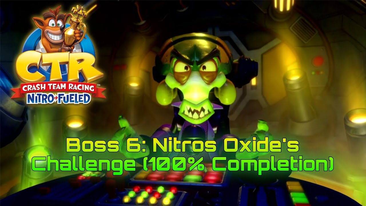 CTR Crash Team Racing Nitro Fueled (PS4/PS5) Boss 6: Nitros Oxide's Challenge (100% Completion)