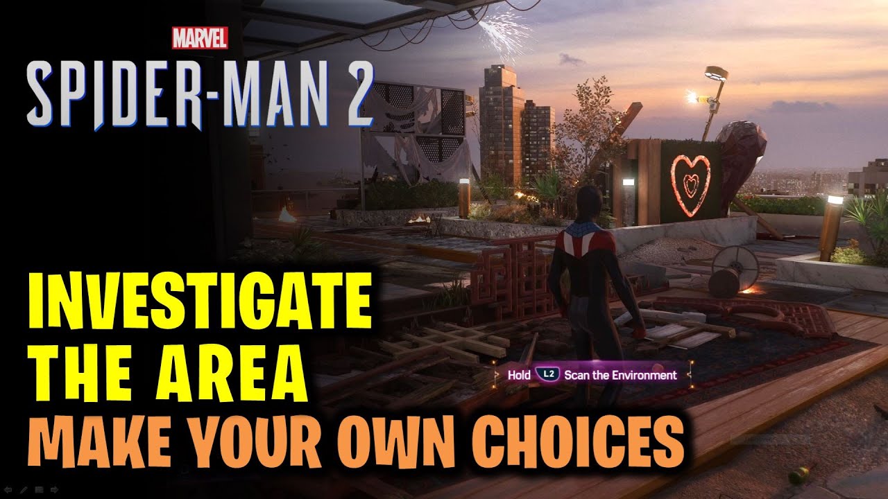 Make Your Own Choices: Investigate the Area | Spider-Man 2