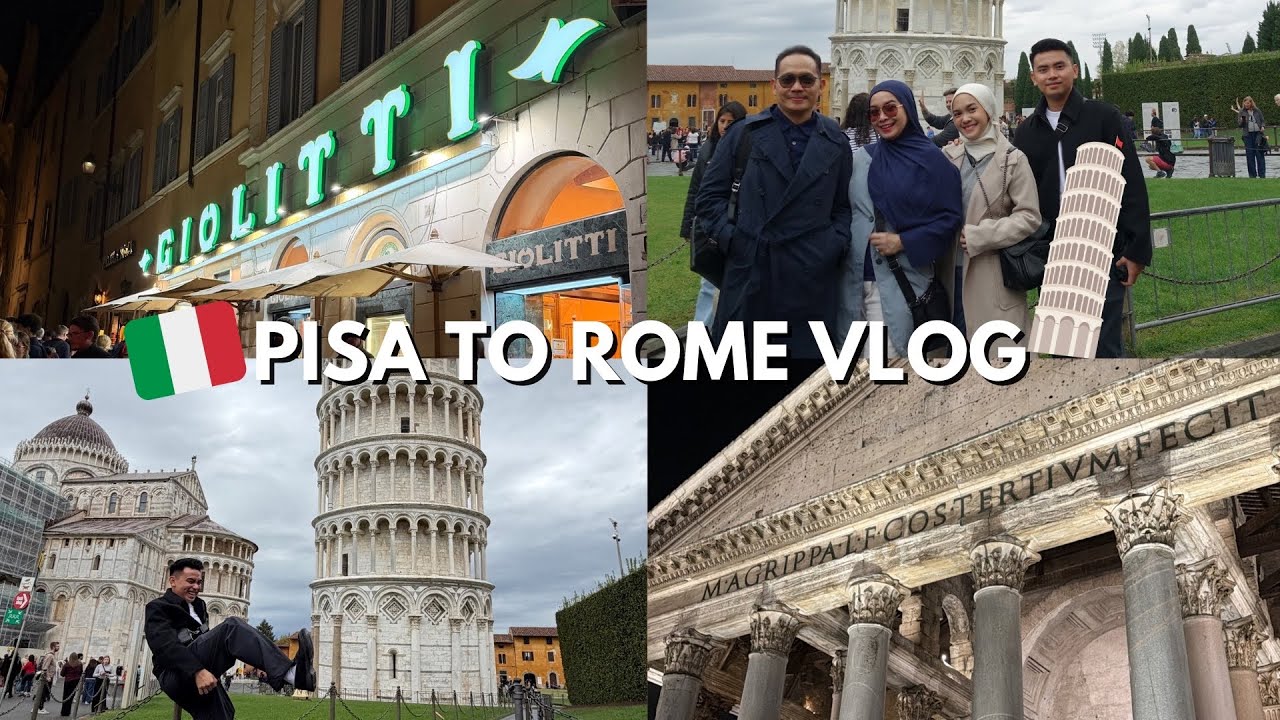 MELIPIR KE PISA, LANJUT KE ROME🇮🇹✨ | Aquira & Chiesa’s Digital Diary