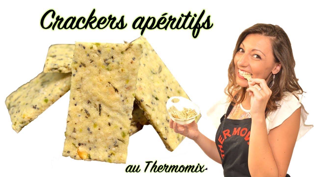 CRACKERS, le petit biscuit pour l'apéro, recette au THERMOMIX