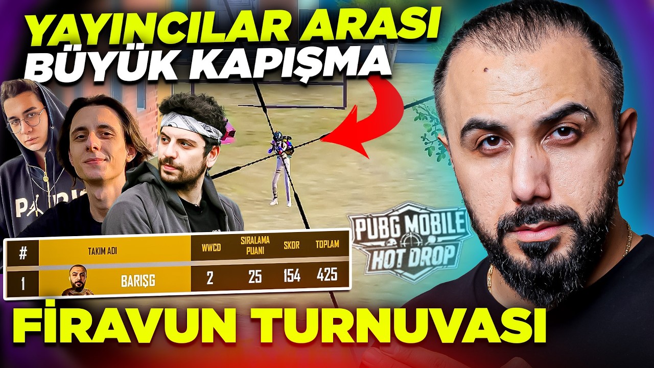 YAYINCILAR ARASI B&Uuml;Y&Uuml;K FİRAVUN TURNUVASI! (OLAY &Ccedil;IKTI) | PUBG Mobile