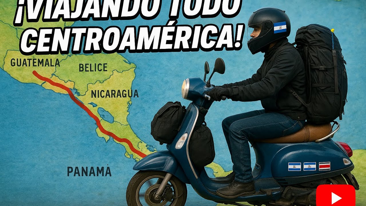 Viajando en mi SCOOTER CLÁSICA (mi Vespa) por Centroamérica