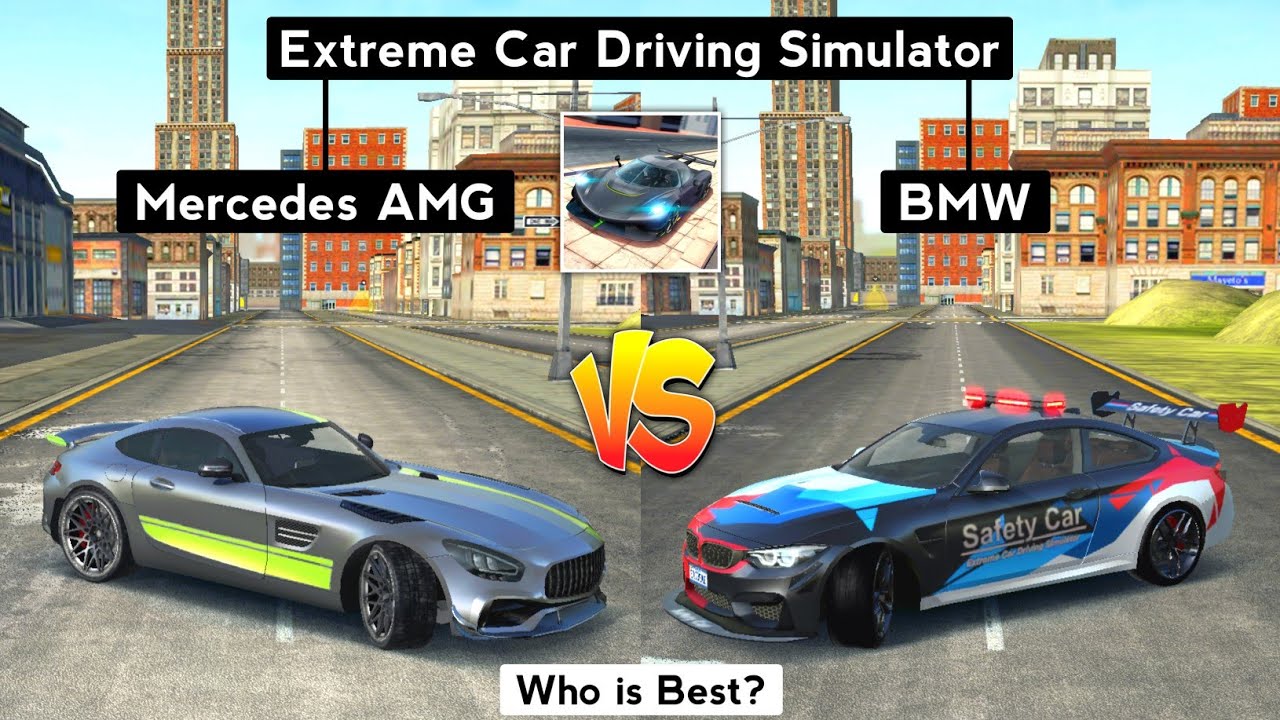 Extreme Car Driving Simulator 2022 Mercedes AMG vs BMW. Who Will Win?