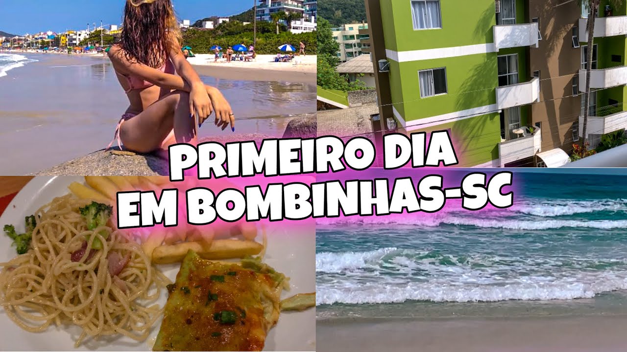 PRIMEIRO DIA EM BOMBINHAS-SC *praia,restaurante..*